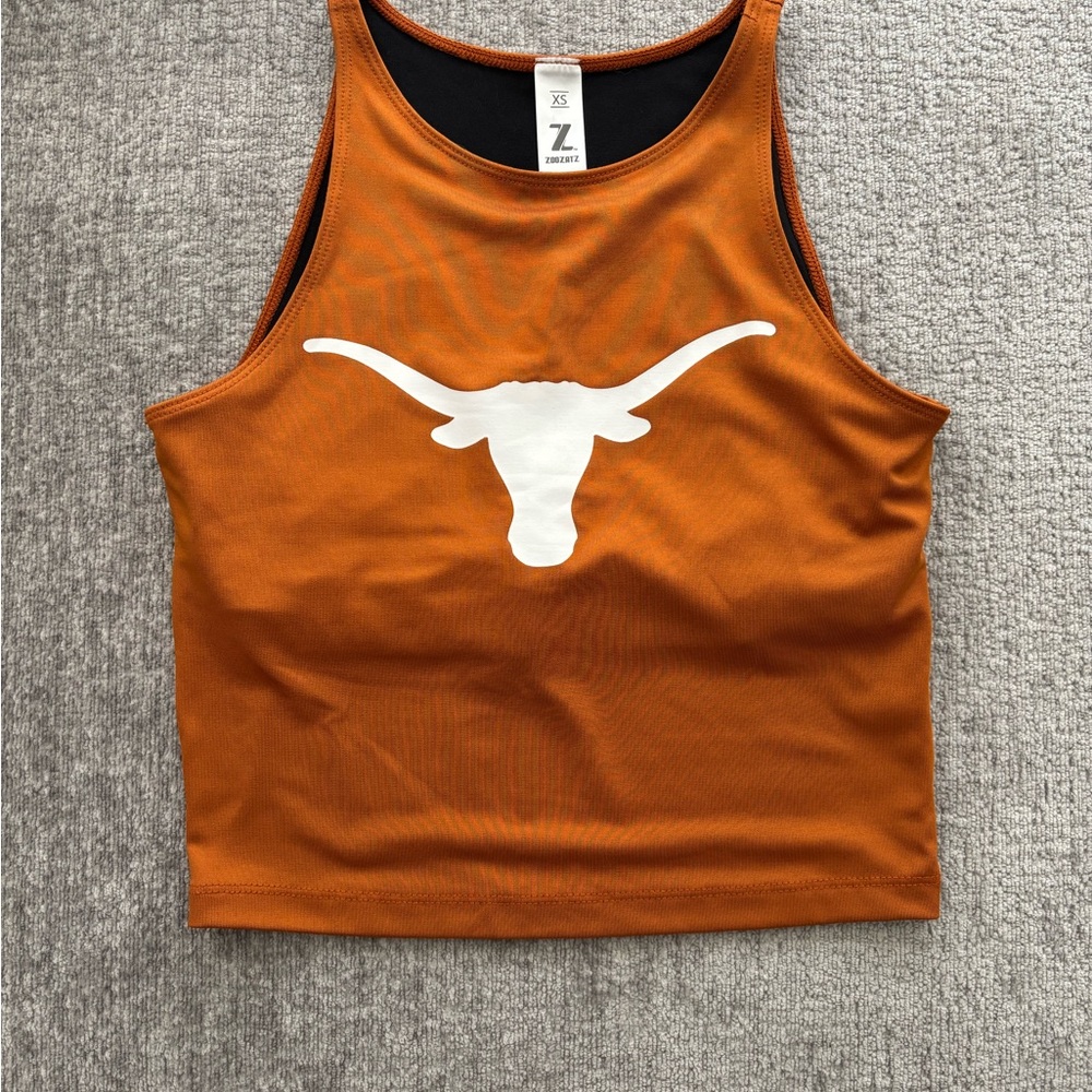 Women's Texas Longhorns Crop Tank Top